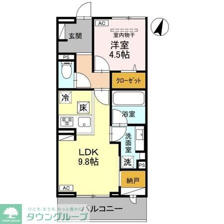 Koaひばりヶ丘の物件間取画像